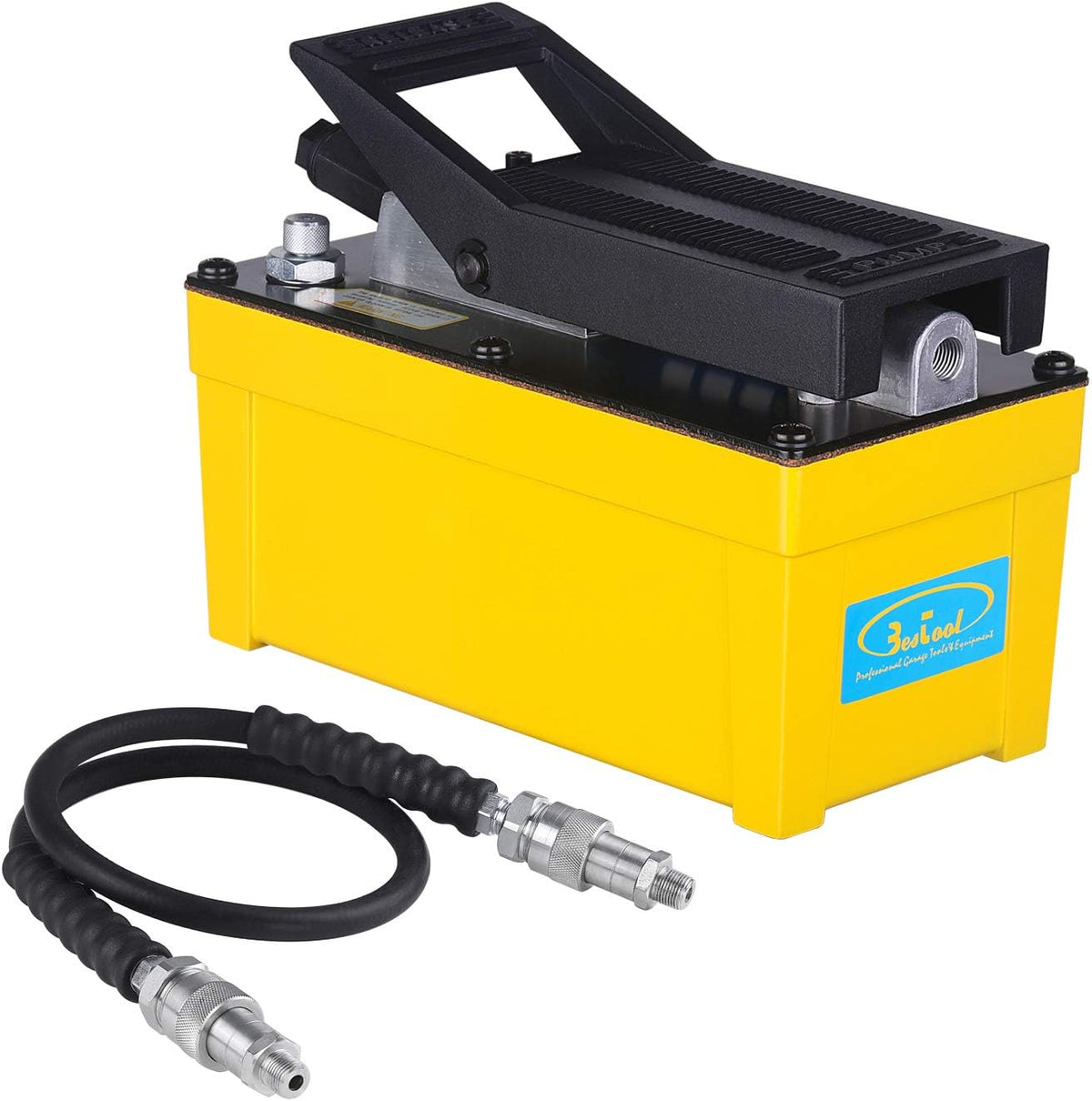 10,000 PSI Air Hydraulic Foot Pump with Hose E3055