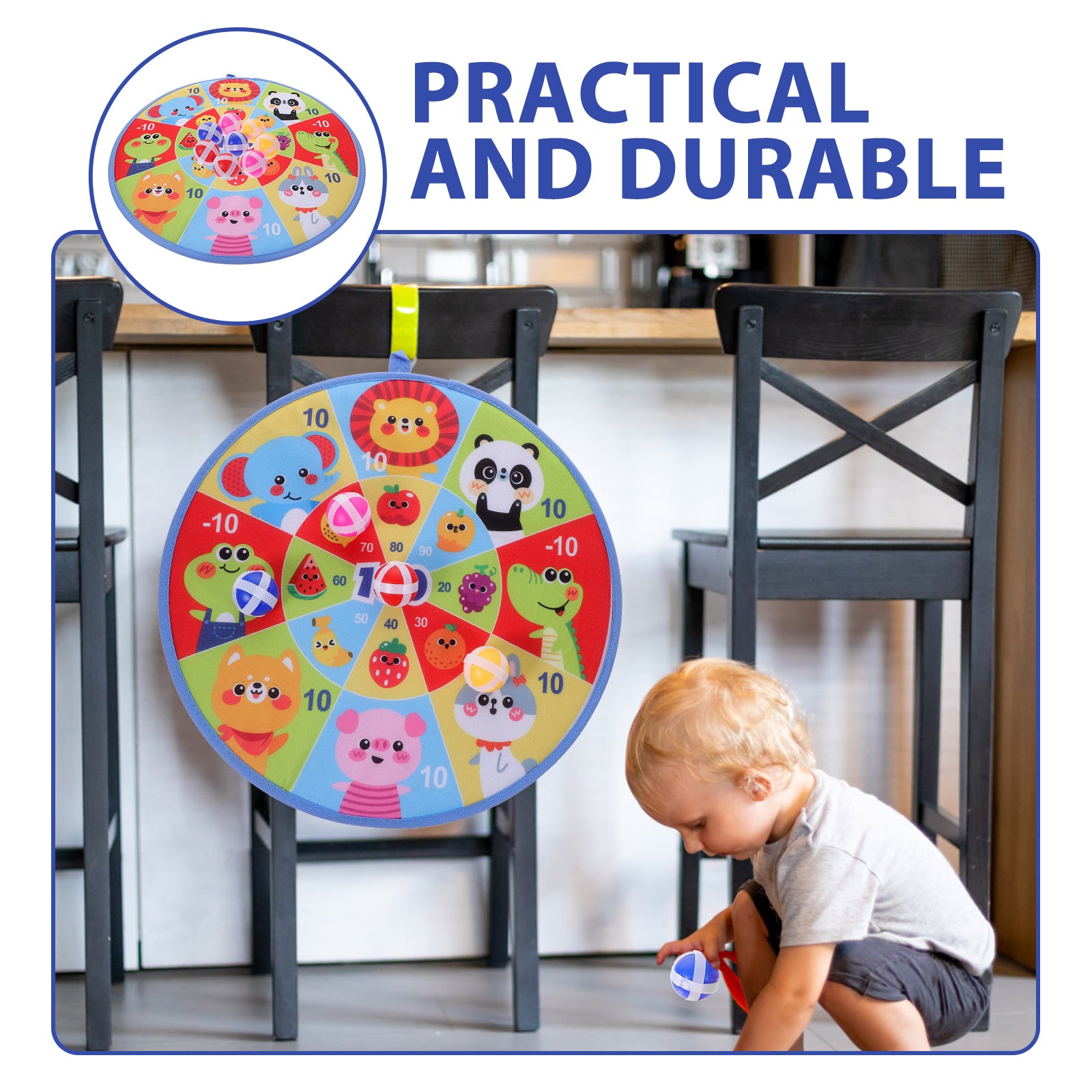 Dart Board and Sticky Balls Toys Game V1348