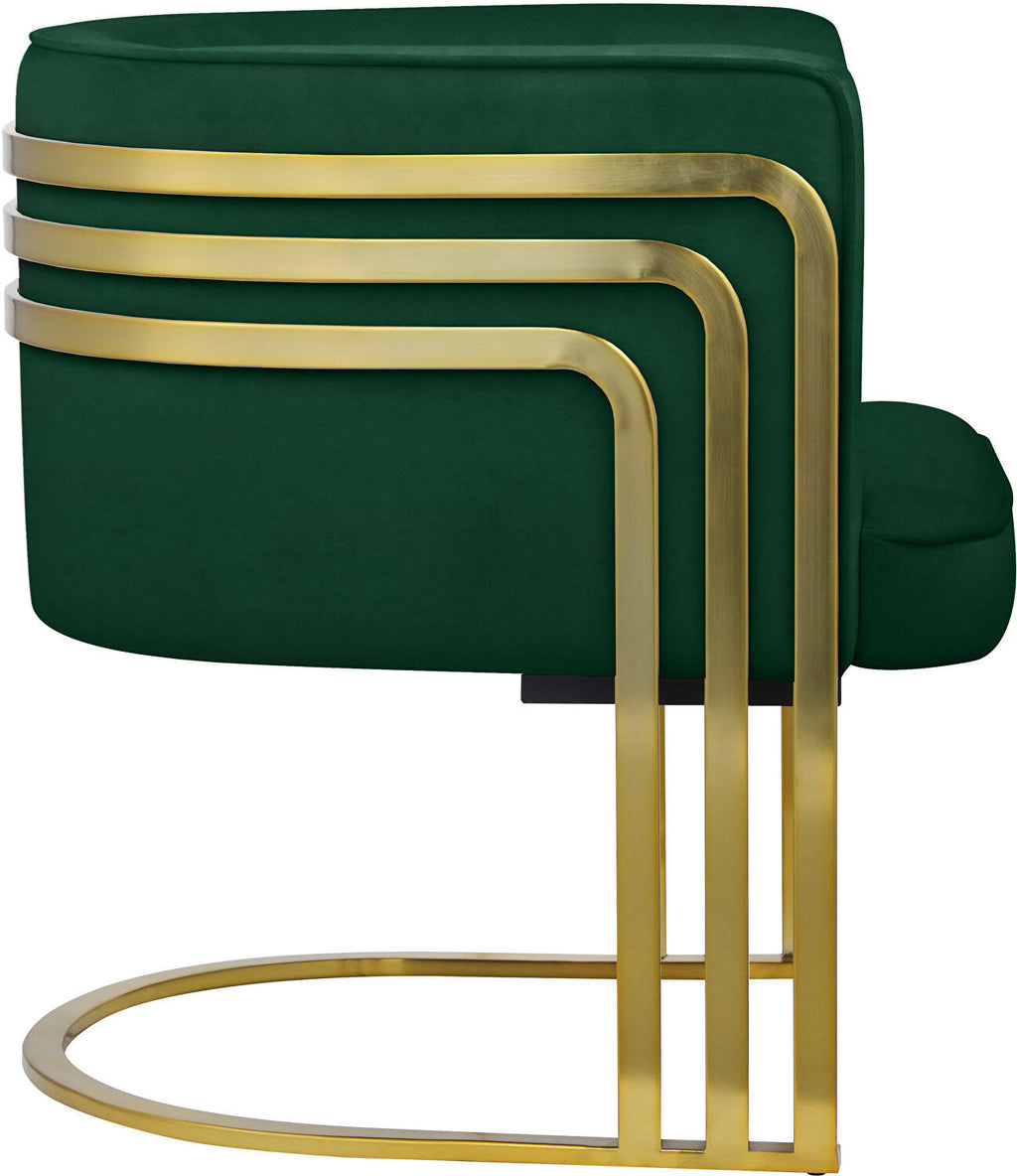 Green Velvet Accent Chair H408