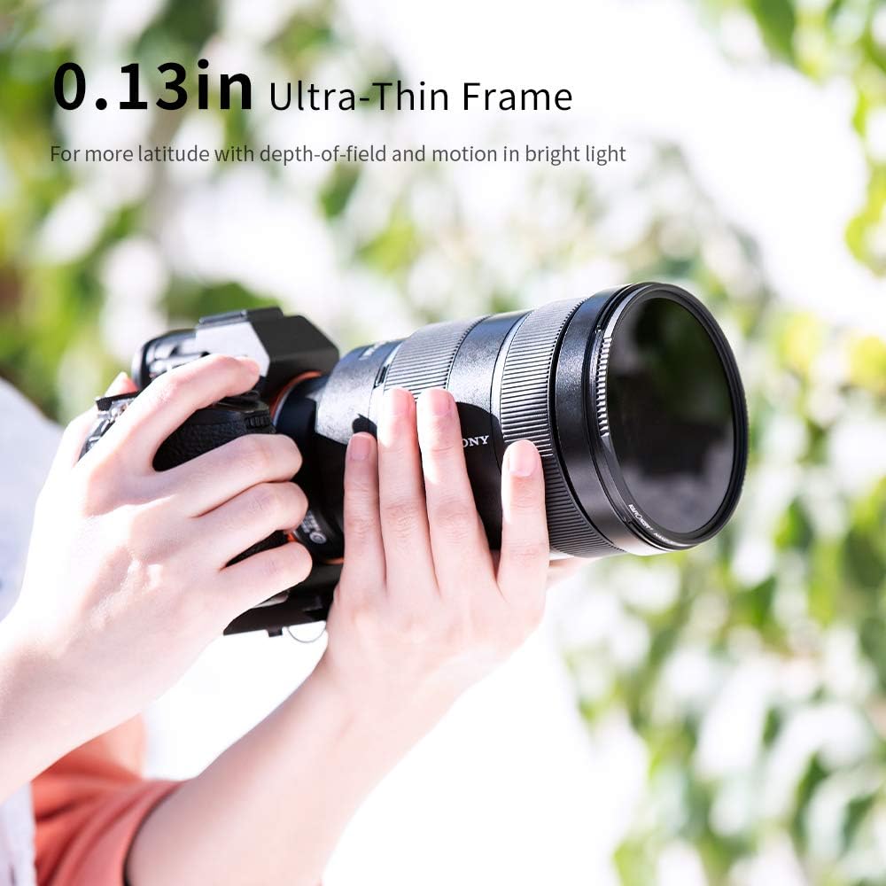 72mm Neutral Density ND4 ND8 ND64 ND1000 Filter Set with Pouch B514