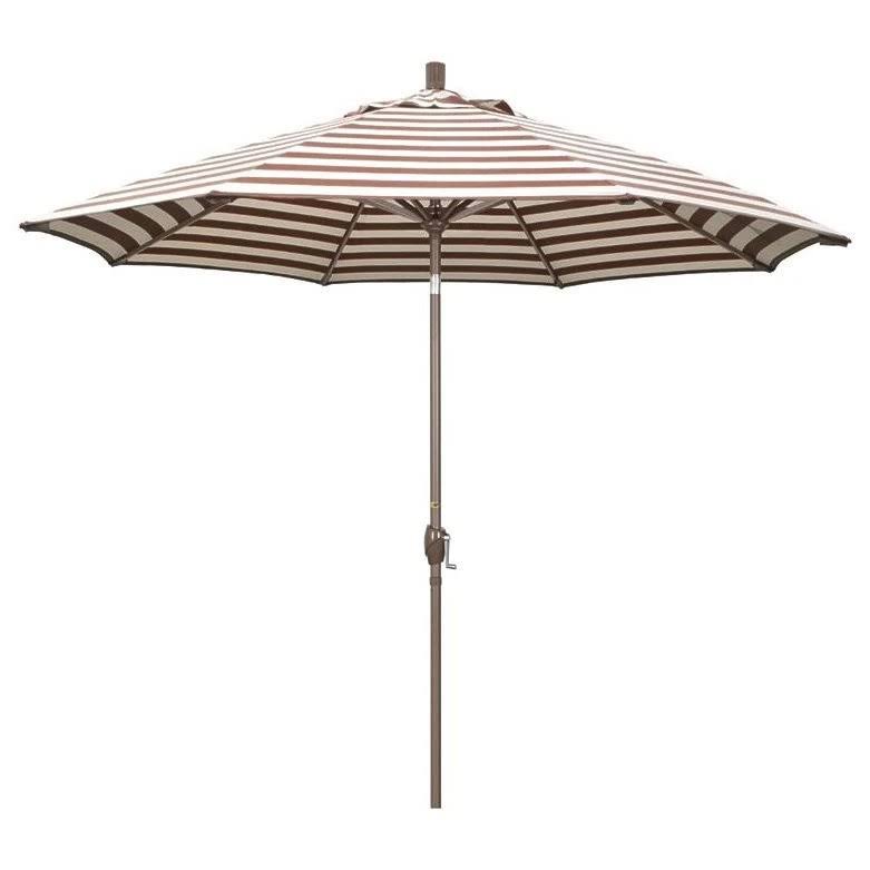 9 ft. Olefin Wood Market Umbrella J887