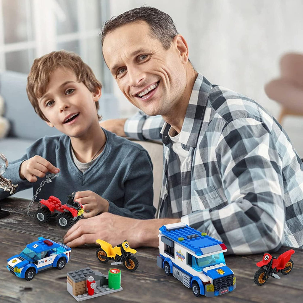362 Pieces Police Car Building Block Set Pack of 2 Q627366