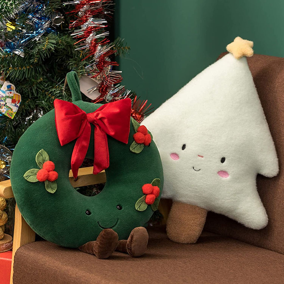 Kawaii Ginger Bread Plush Toy Stuffed Cookie House Shape Cushion Pillow H658785