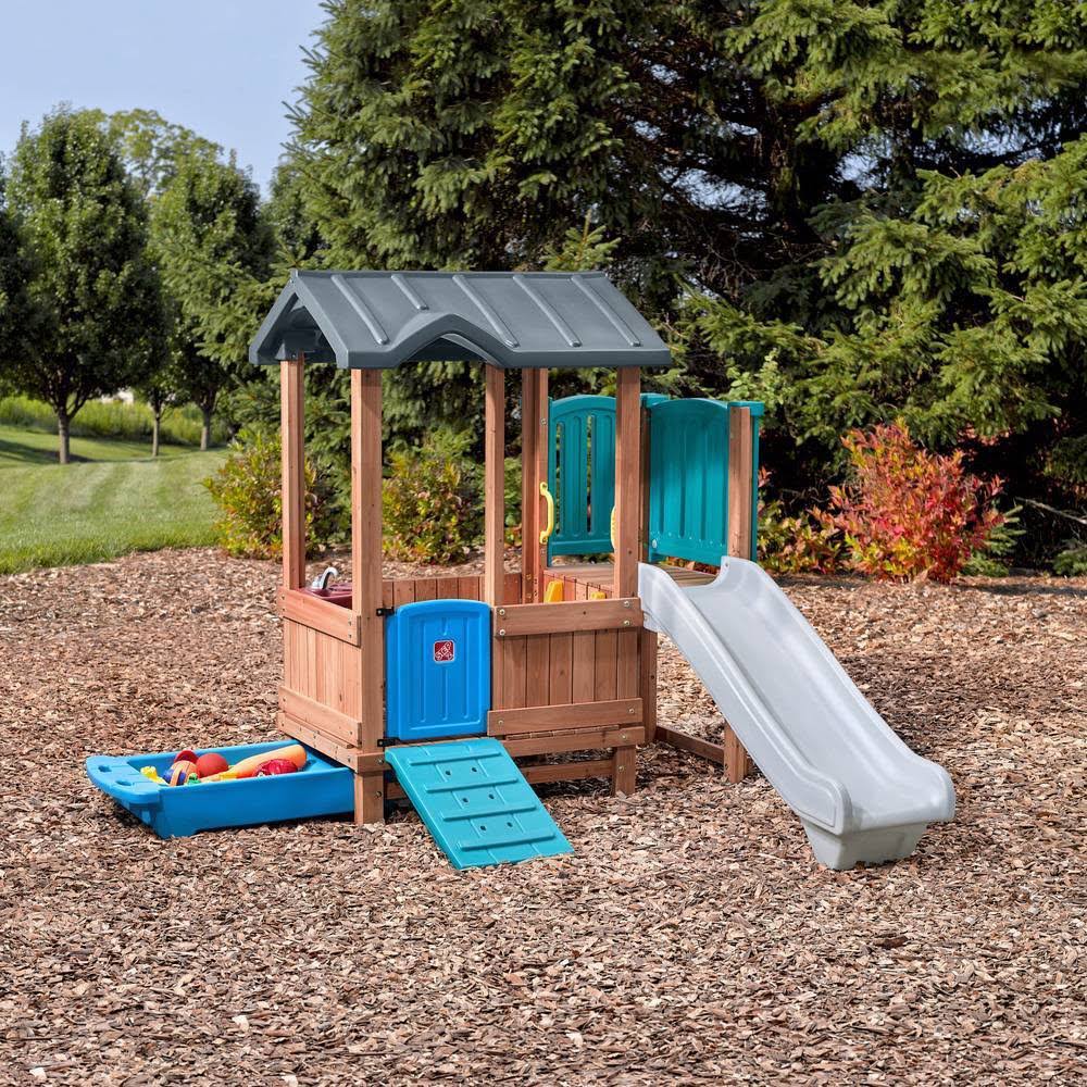 Woodland Adventure Playhouse with Slide H3711