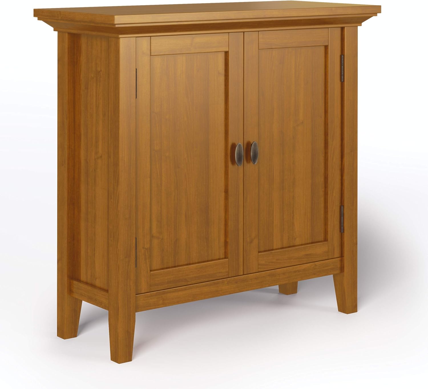 Brunette Brown Solid Wood Low Storage Cabinet C1495