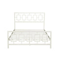 White Queen-size Iron Bed Frame P113