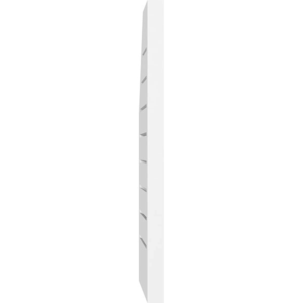Half Octagon Top Right Surface Mount PVC Gable Vent S9462