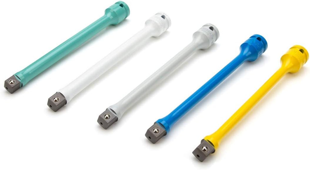 1/2-Inch Drive 5-Piece Torque Extension Set, 8 Inches Long, Powder-Coated Steel F710
