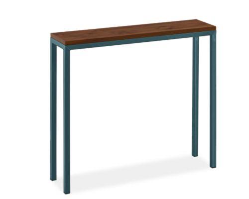 Walnut Top Console Table with Slate Base W96882