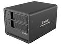 Aluminum Dual Bay 3.5-inch SATA Hard Drive USB3.0 HDD Enclosure Case, 8TB Support - Black D873