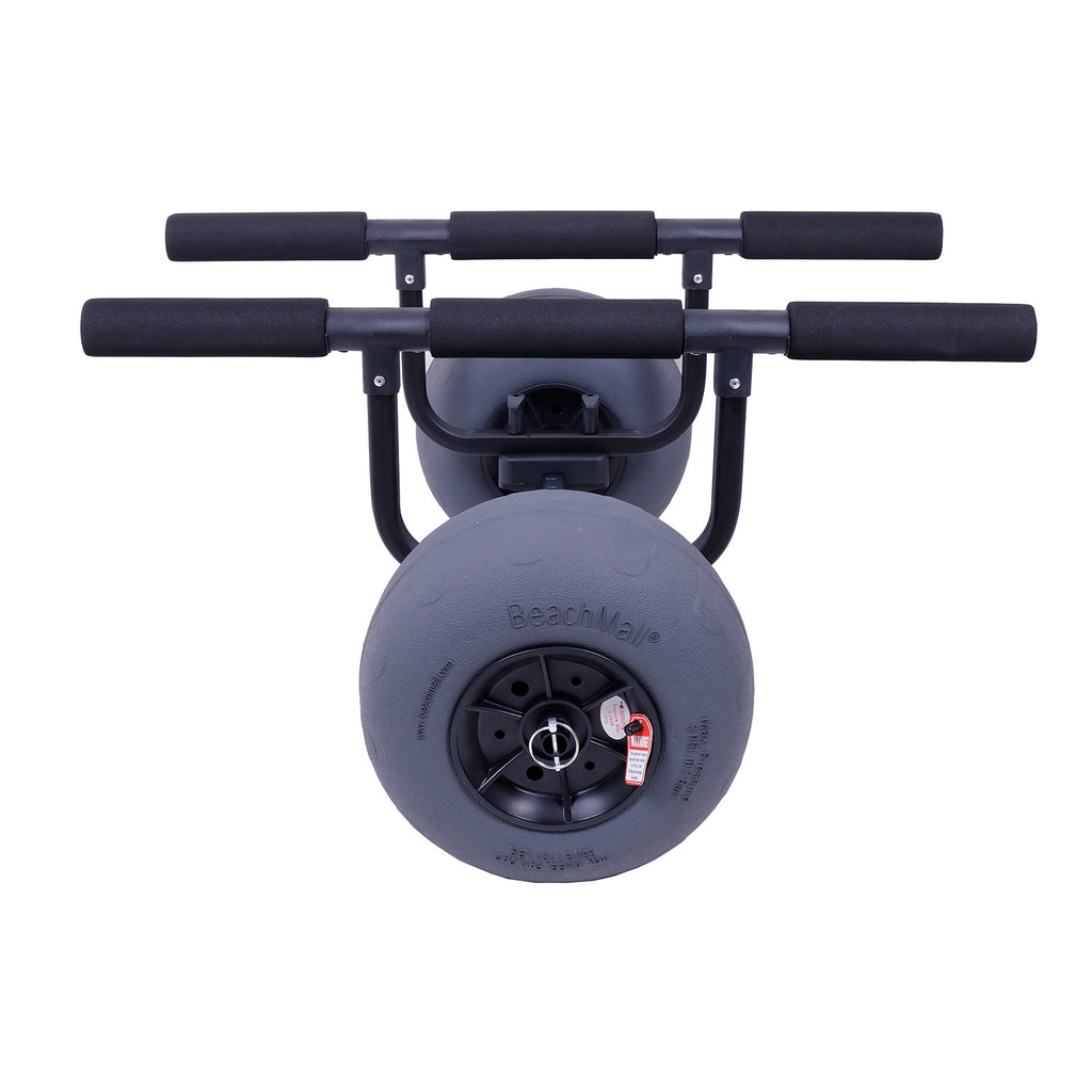 Heavy Duty Kayak Cart Dolly with Inflatable Balloon Beach Wheels, 330 lbs Weight Rating, Foldable Carrier, Adjustable Hull Bars E679207