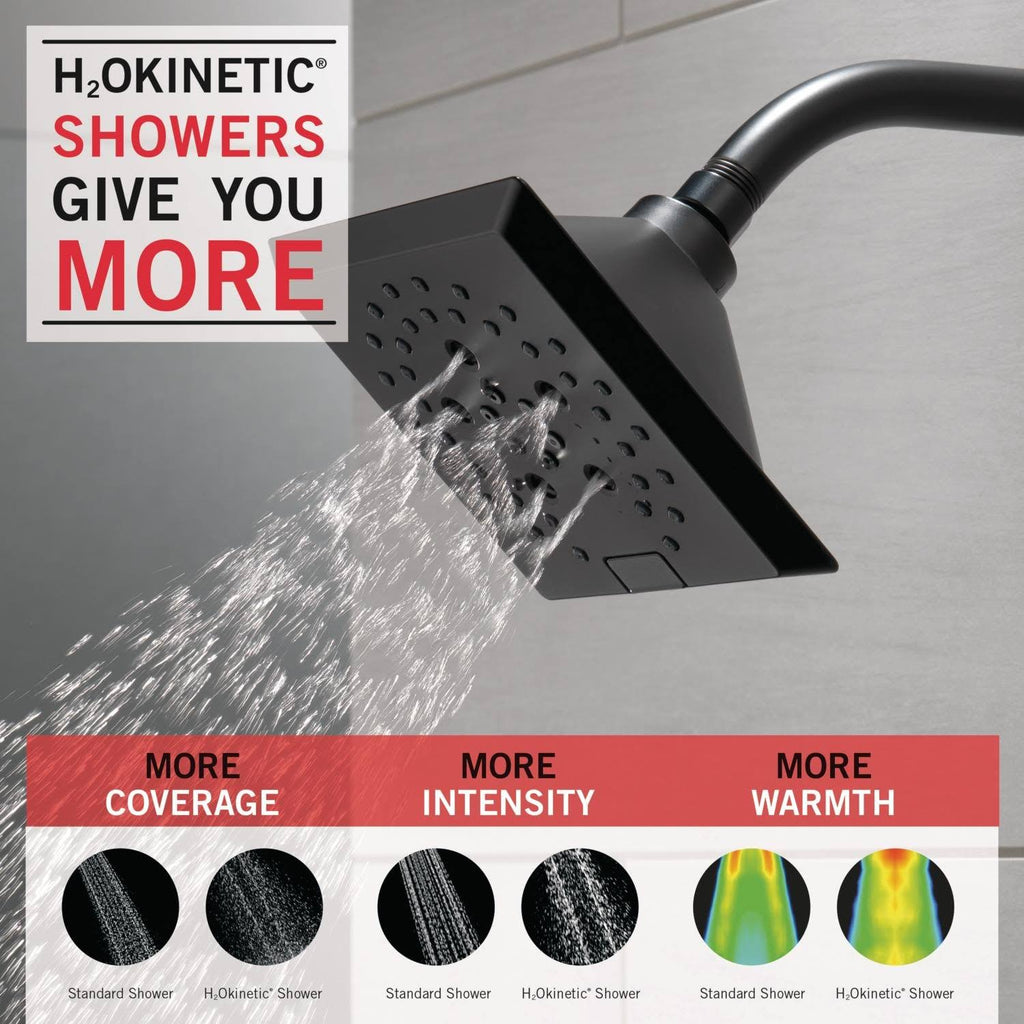 Matte Black 5-Setting Raincan Shower Head K300607