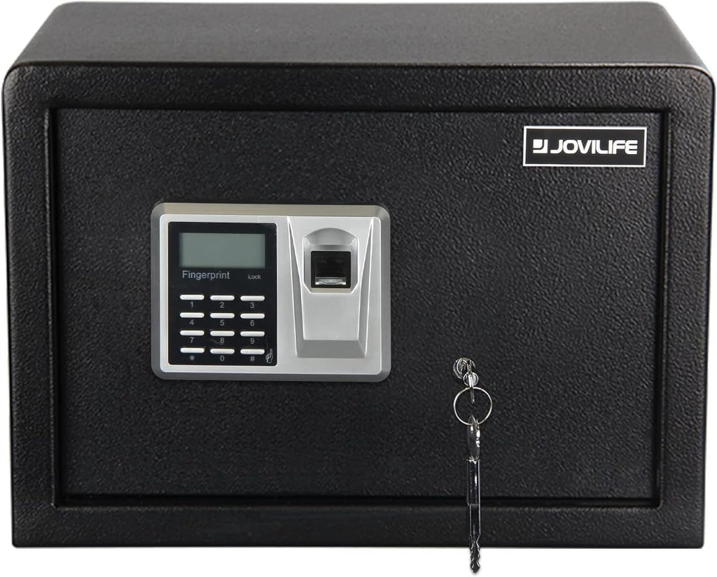 Black Steel Fingerprint Safe Box Q2728