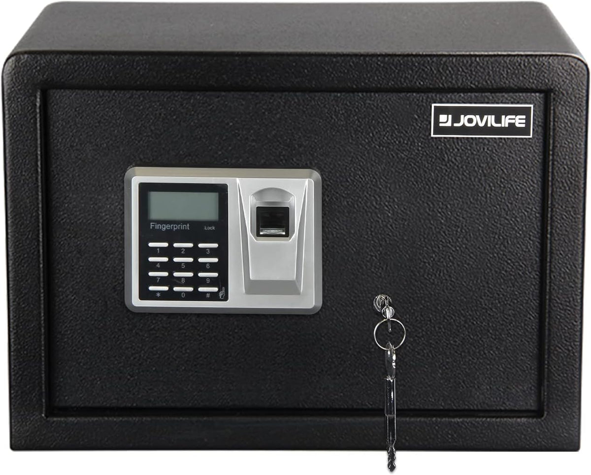 Black Steel Fingerprint Safe Box Q2728