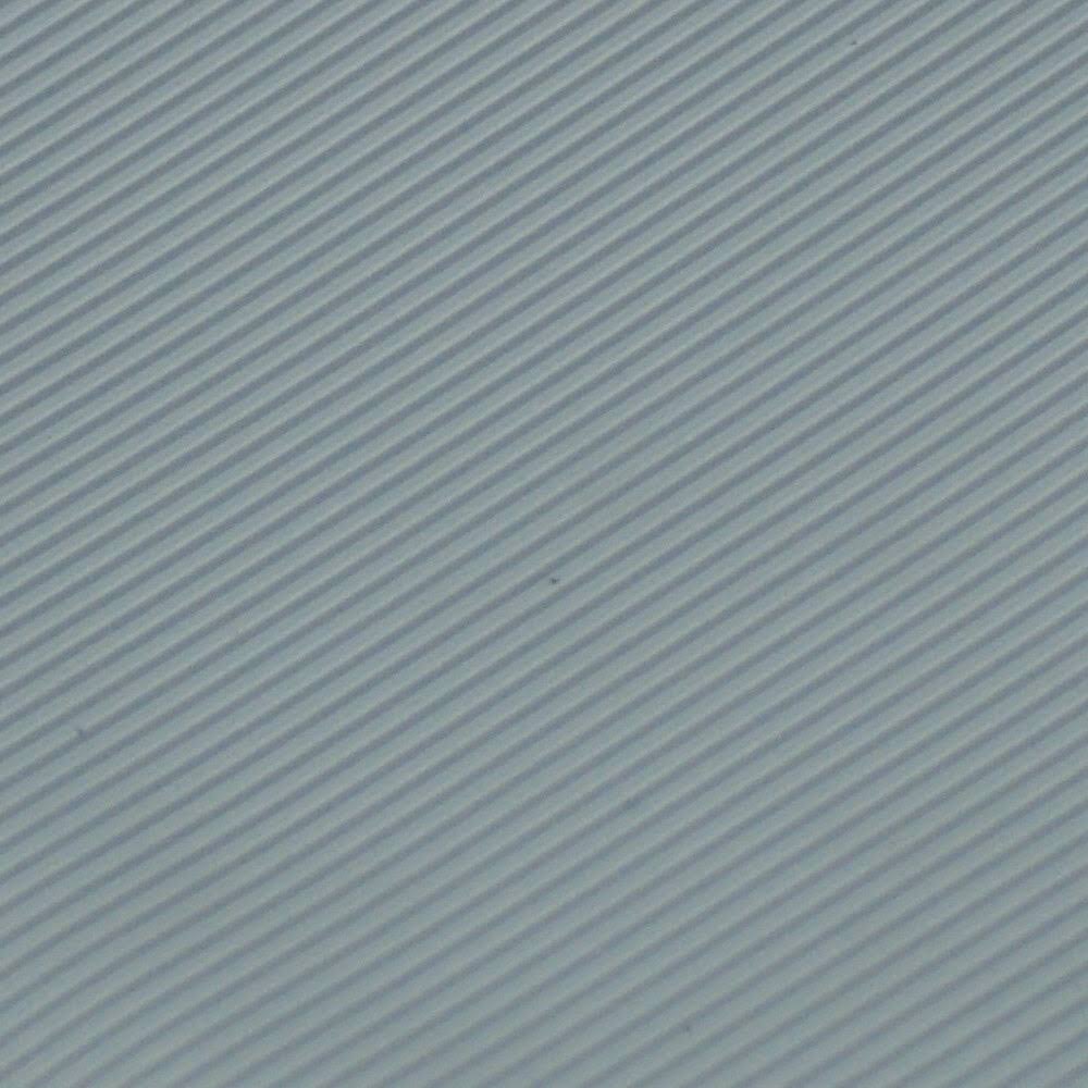 3.5mm x 36x22 x 10ft Dark Gray Ribbed Rubber Flooring N265