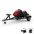 Red / Black Jet Ski Cover with Trailer Straps and Storage Bag V452412