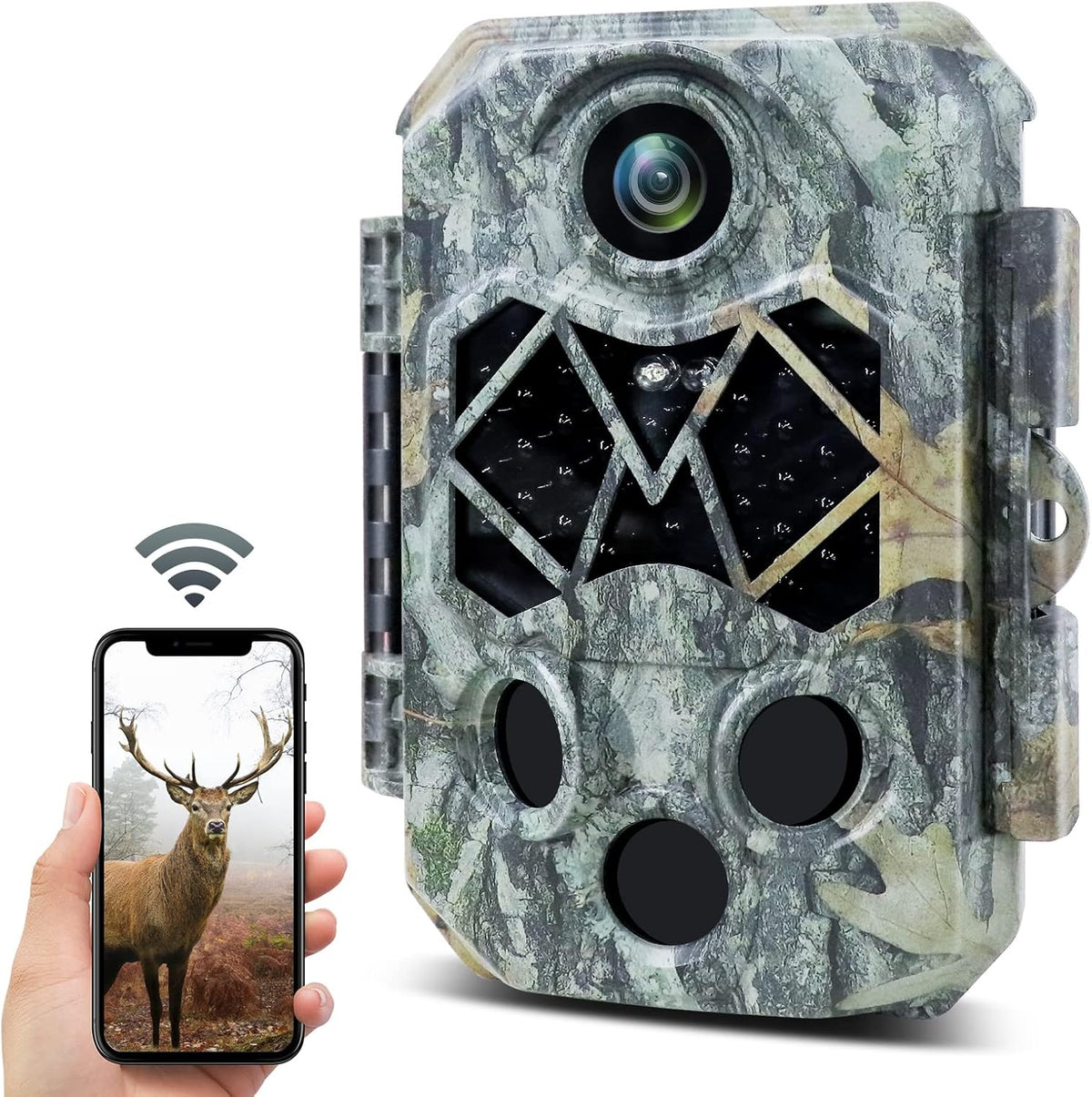 4K 32MP Trail Camera with Night Vision A489