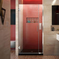 Satin Black Frameless Hinged Shower Door C828069