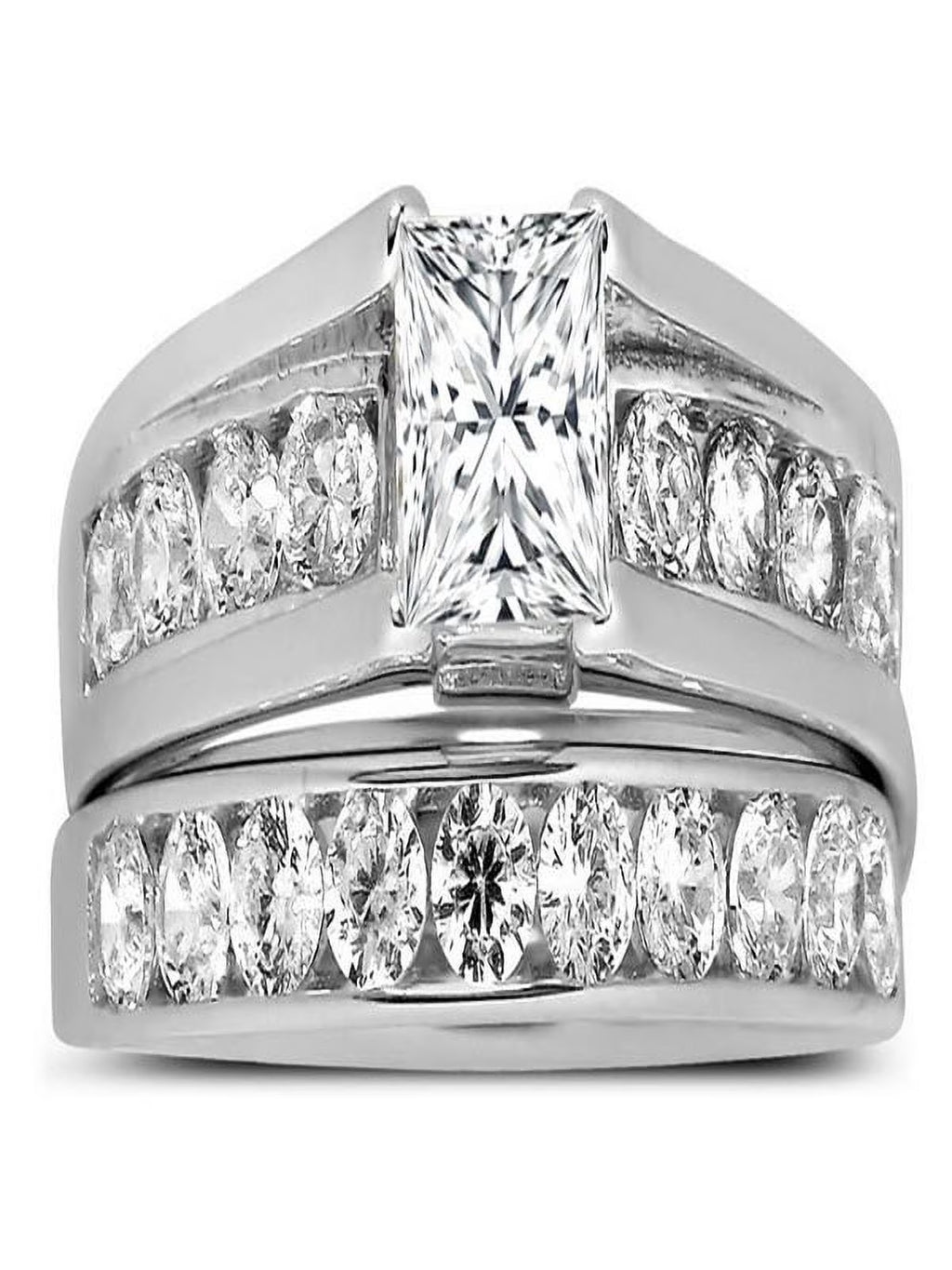 1 Carat Princess Diamond Engagement Ring in White Gold H385572