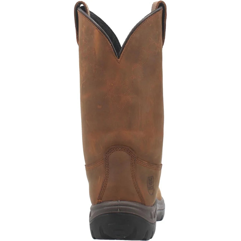 Tan Waterproof Western Work Boot Soft Toe P812