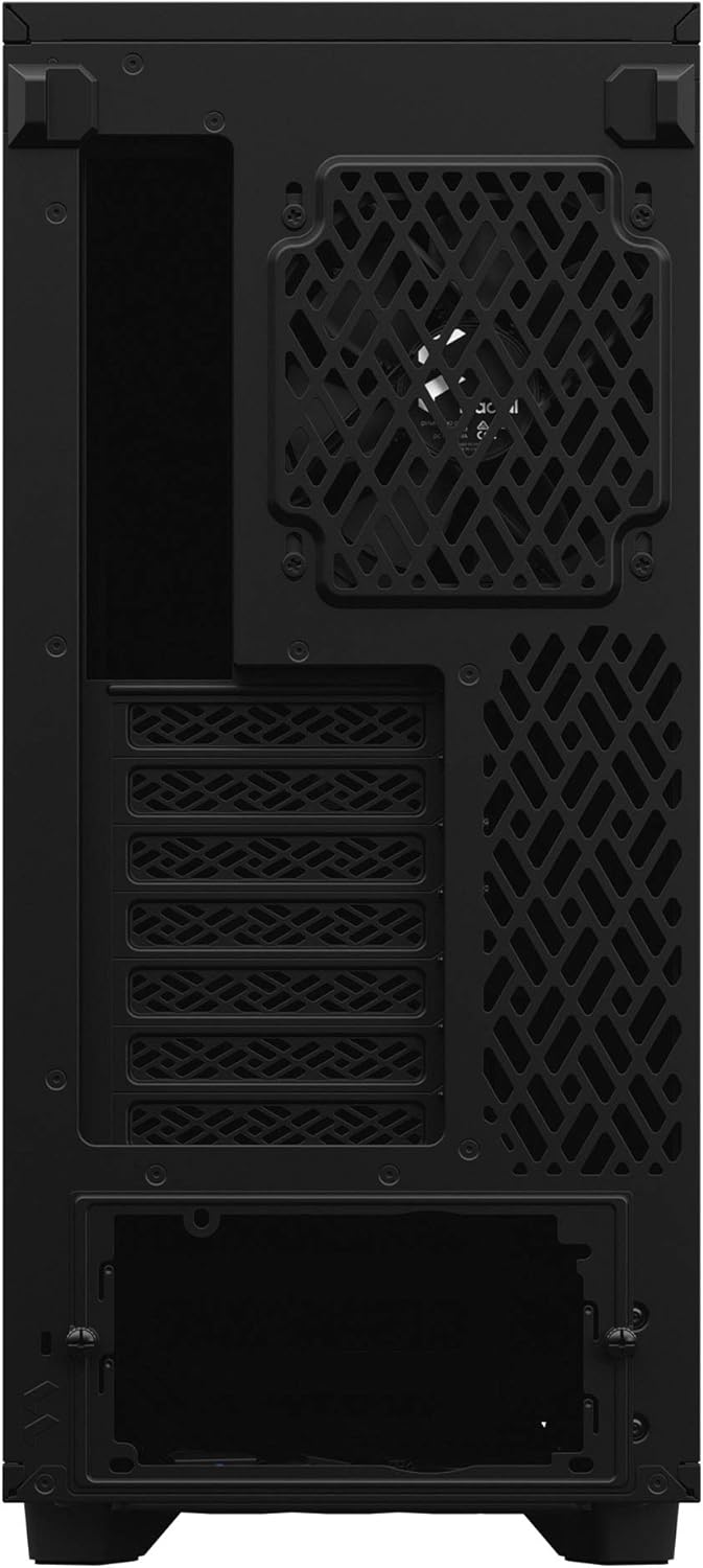 Black Brushed Aluminum/Steel ATX Compact Silent Mid Tower Computer Case K154856