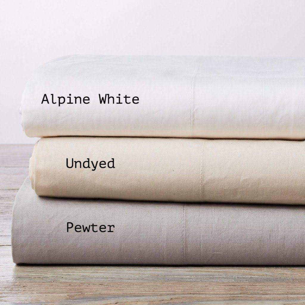300 Thread Count Organic Percale Fitted Sheet, Twin P145