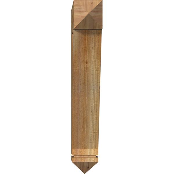 6x22W x 26x22D x 38x22H Traditional Arts u0026 Crafts Rough Sawn Western Red Cedar BRACKET B3856