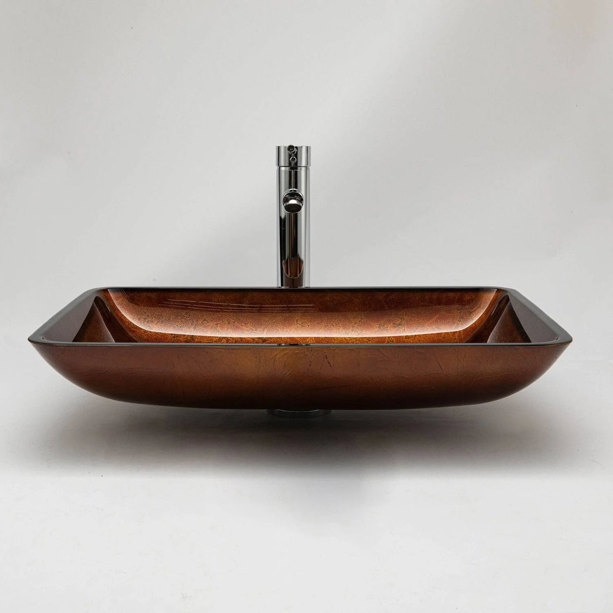 Black Rectangular Vessel Bathroom Sink G709830