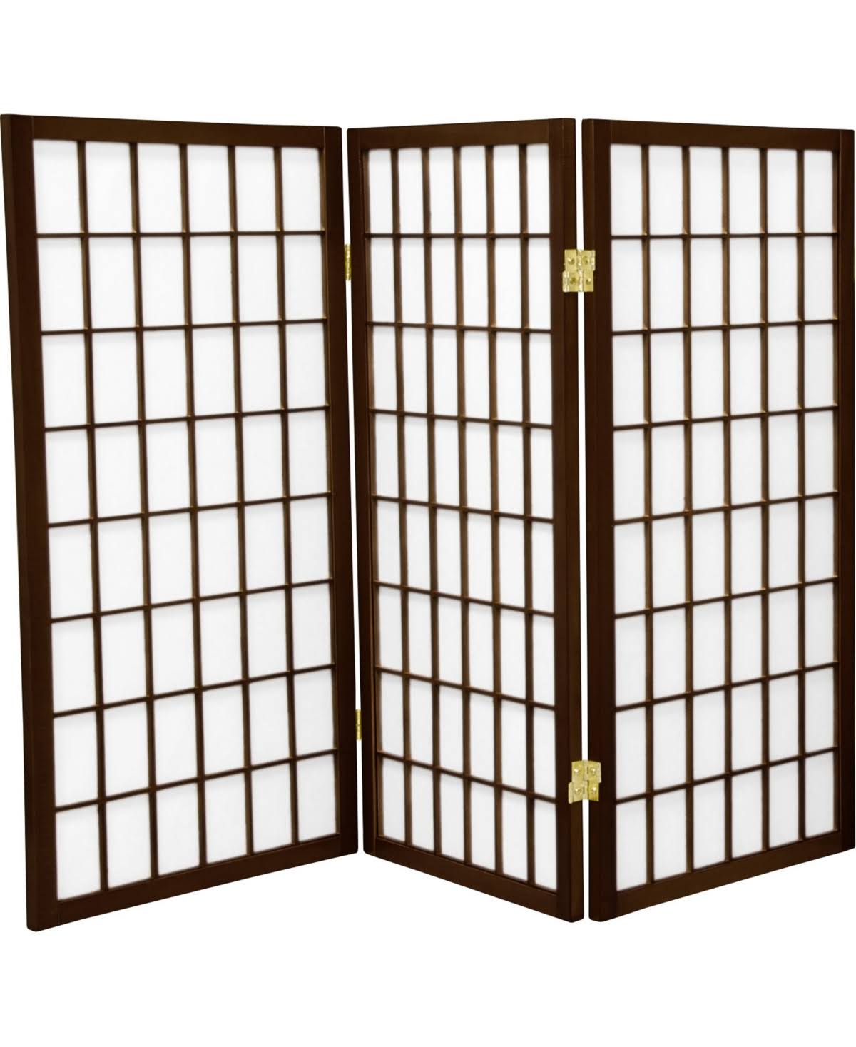 Walnut 3 Panel Shoji Screen W319