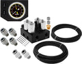 4 Valve Suspension Manifold with Dual Needle Gauge Panel, 3/8" OD Hose 50 FT, 1/4" OD Hose 35 FT and Fittings N95741