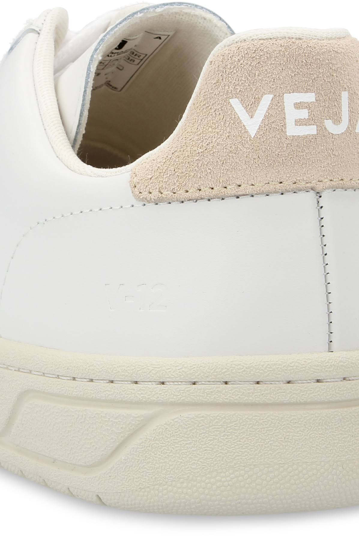 White Sable Leather Sneakers O26990