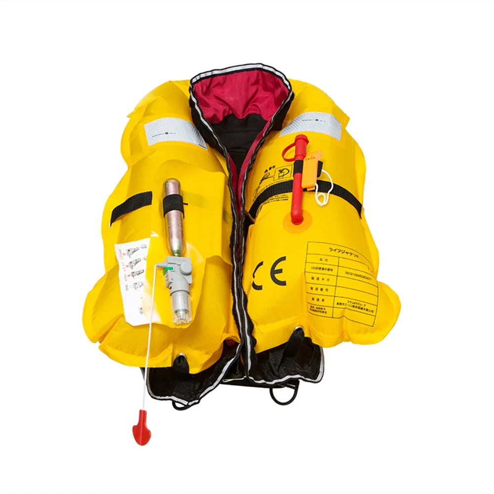 Manual Inflatable Life Jacket Life Vest PFD with Whistle T3472