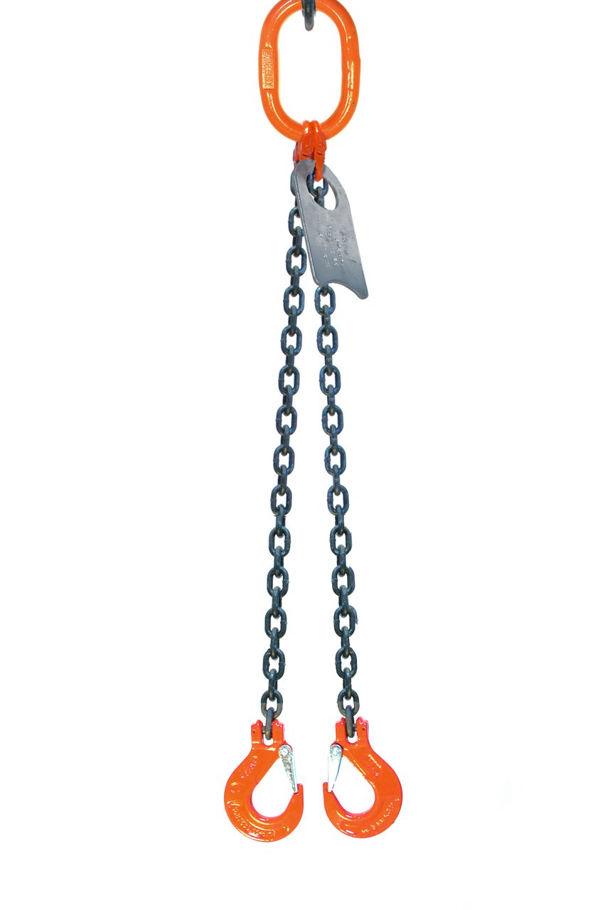 3/8" x 5' Double Leg Chain Sling with Sling Hooks H440134