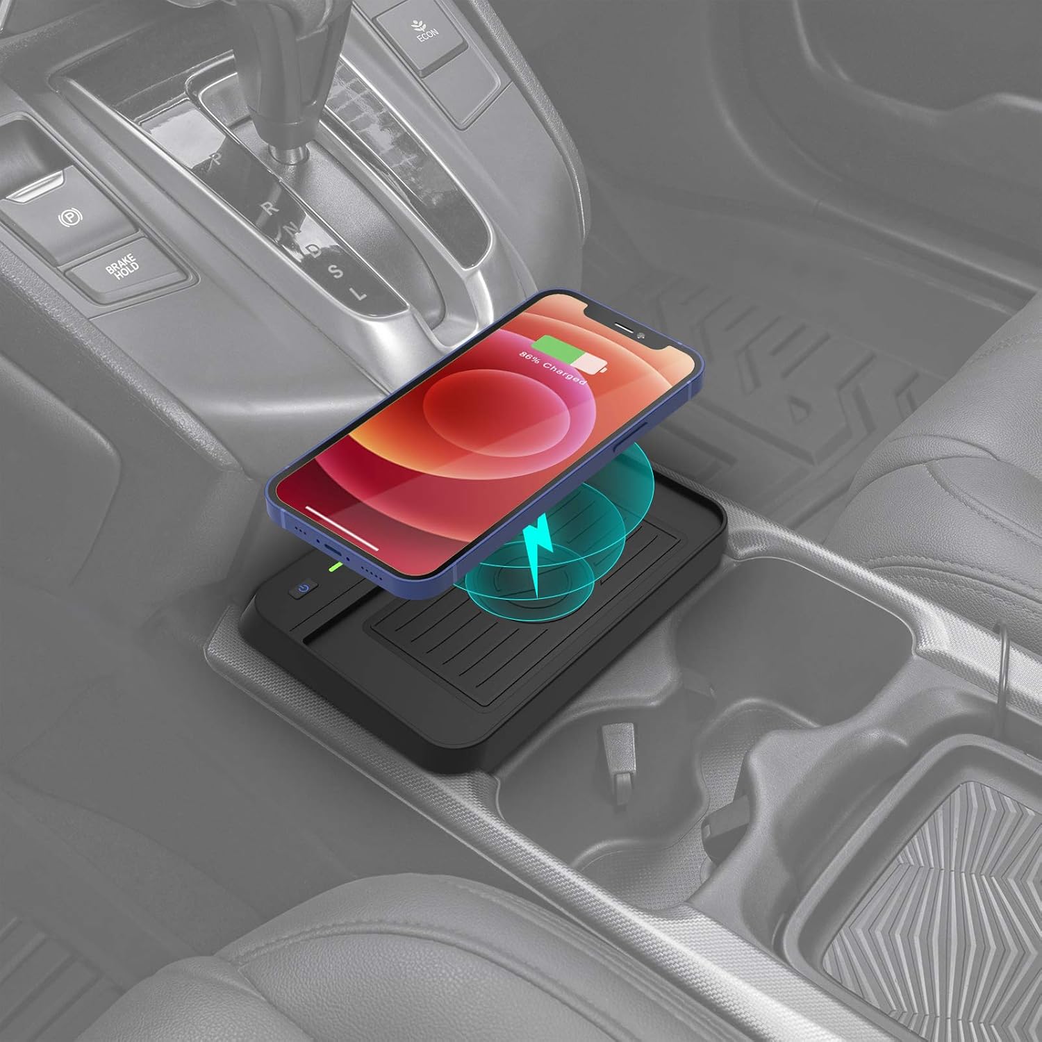 Wireless Charger Center Console Holder Storage Box with Wireless Charging Pad Mat for CR-V Interior Accessories Pack of 2 G7371