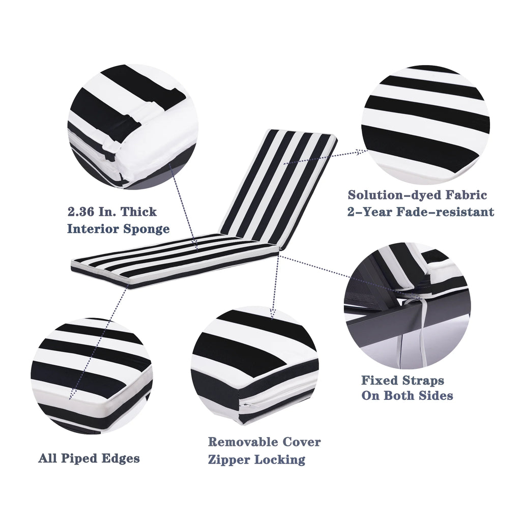 Outdoor Lounge Chair Cushion Replacement Patio Seat Cushion A6778