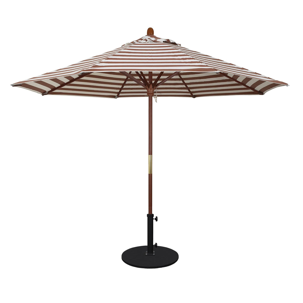9 ft. Olefin Wood Market Umbrella J887