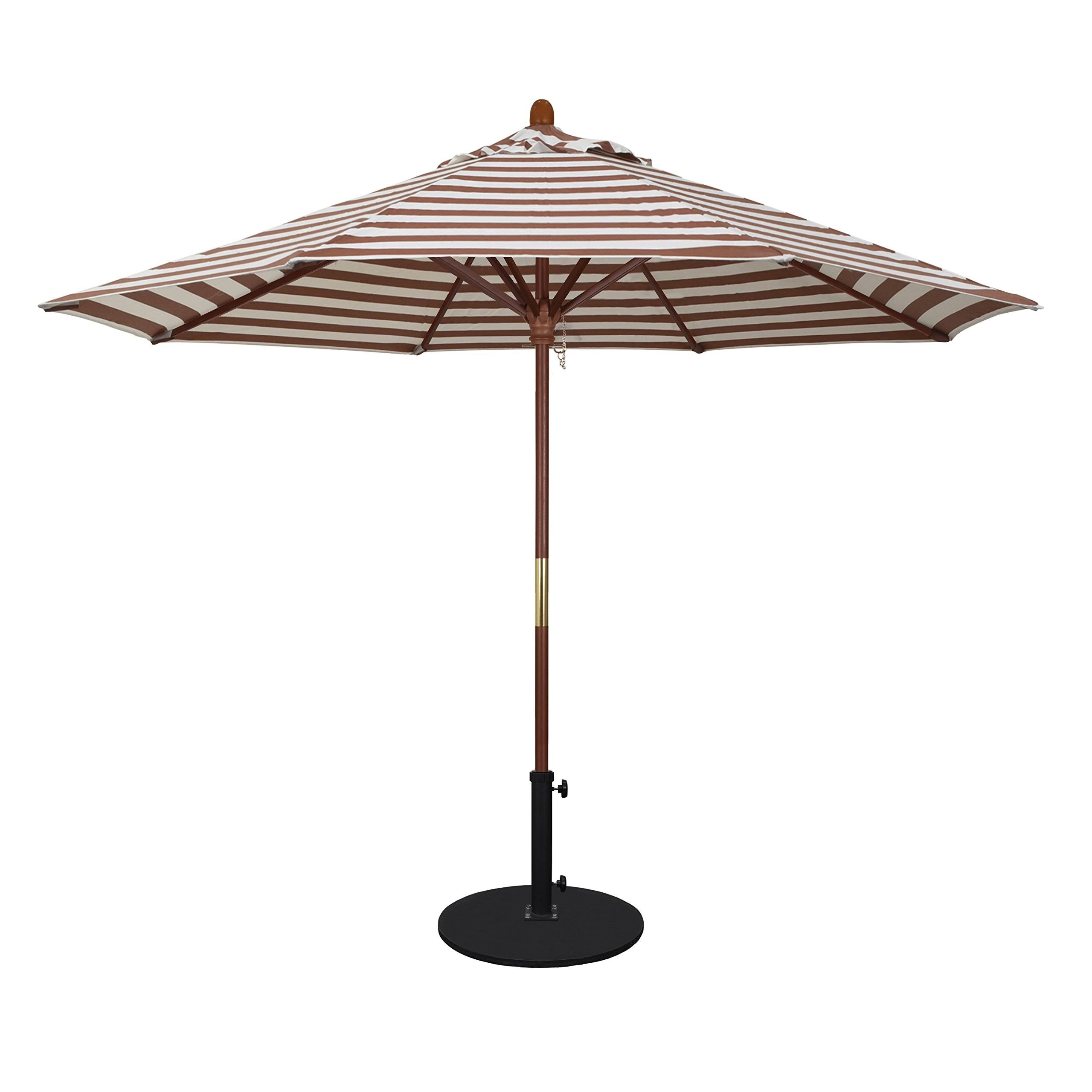 9 ft. Olefin Wood Market Umbrella J887
