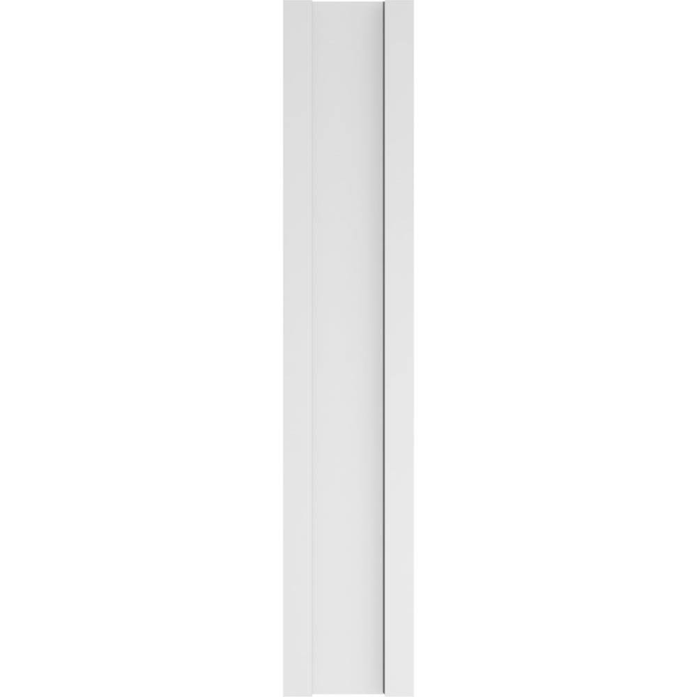 Raised Panel PVC Pilaster with Decorative Capital and Base (Pair) E344