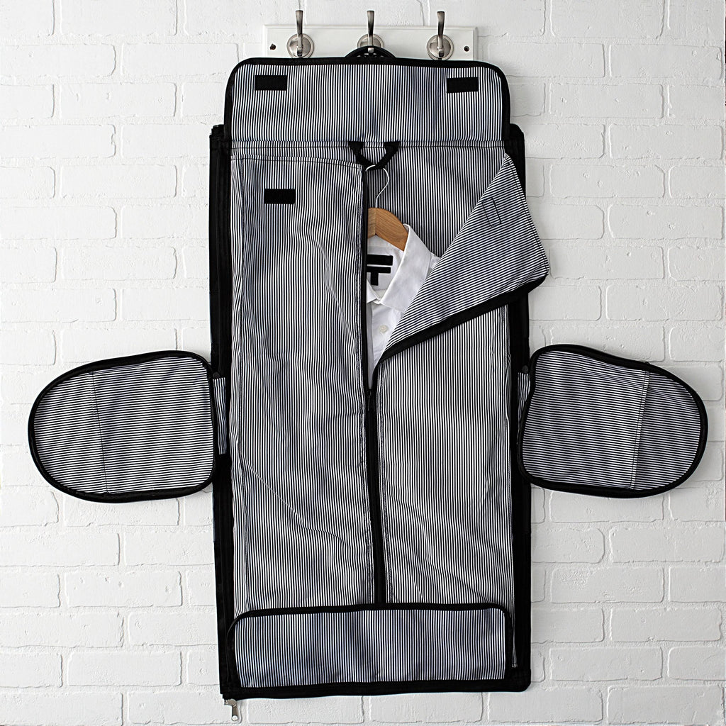 Black Microfiber Convertible Garment Bag M127074