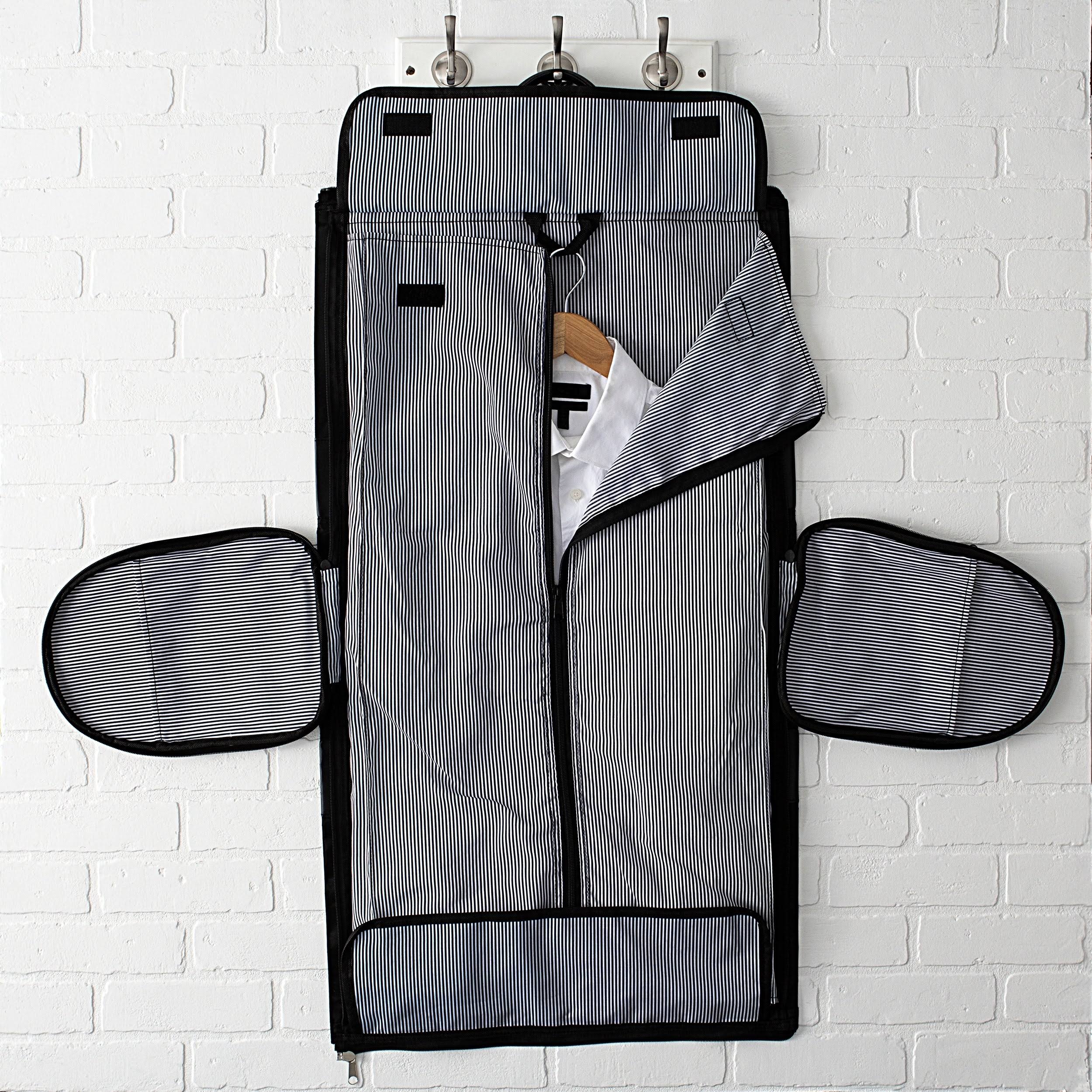 Black Microfiber Convertible Garment Bag M127074