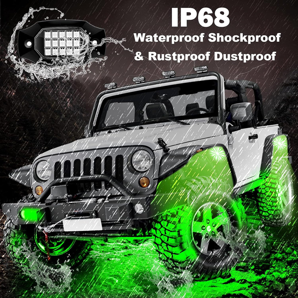 6 Pods Waterproof Car Underglow LED Lights Kit T6985
