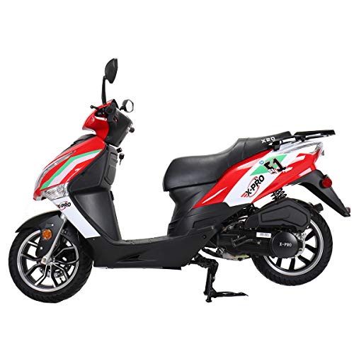 150cc Gas Moped Adult Bike with 13" Aluminum Wheels Blue B31573