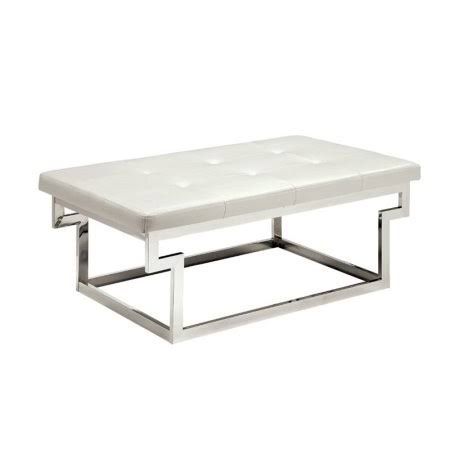 Tufted Faux Leather Bench in Black Z750393