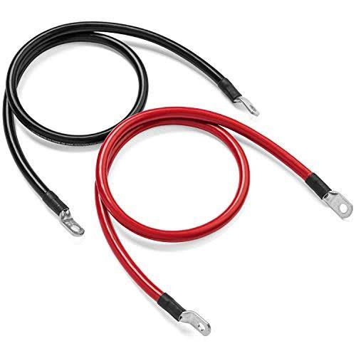 5 Foot 1/0 AWG 0 Gauge Battery Cable Set E339