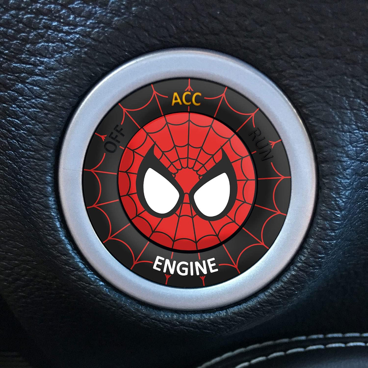 Engine Start Stop Button Overlay Ruby Red Sticker Emblem K322938