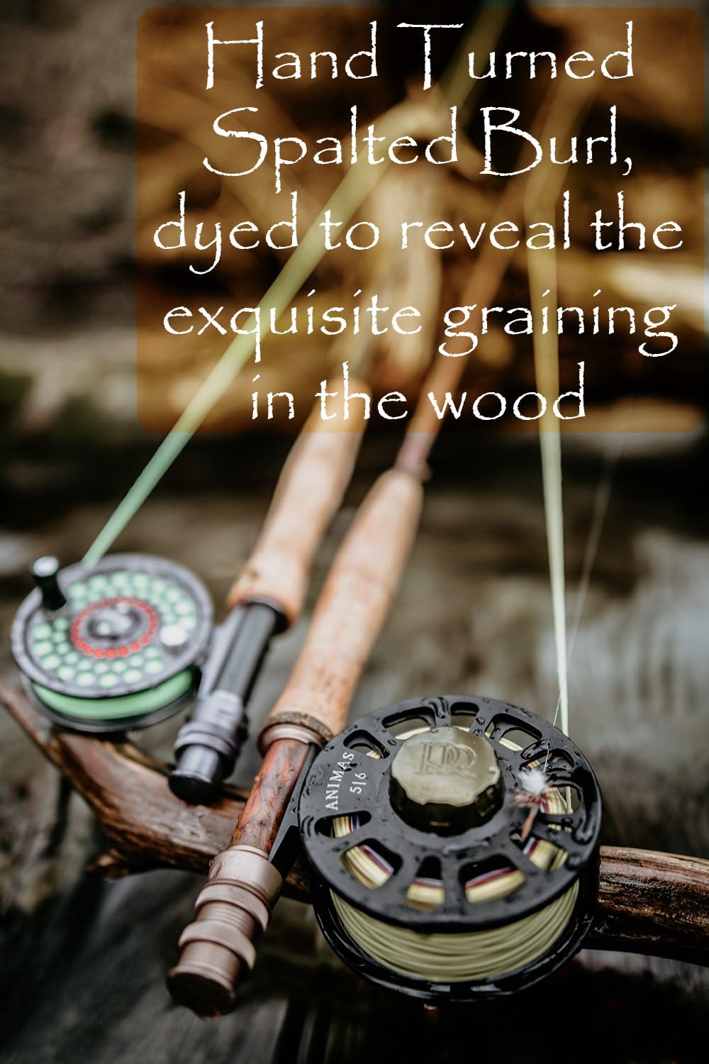 Classic Fiberglass Fly Fishing Rod with Carrying Case and Extra Rod Tip Section (5wt 8') J1448