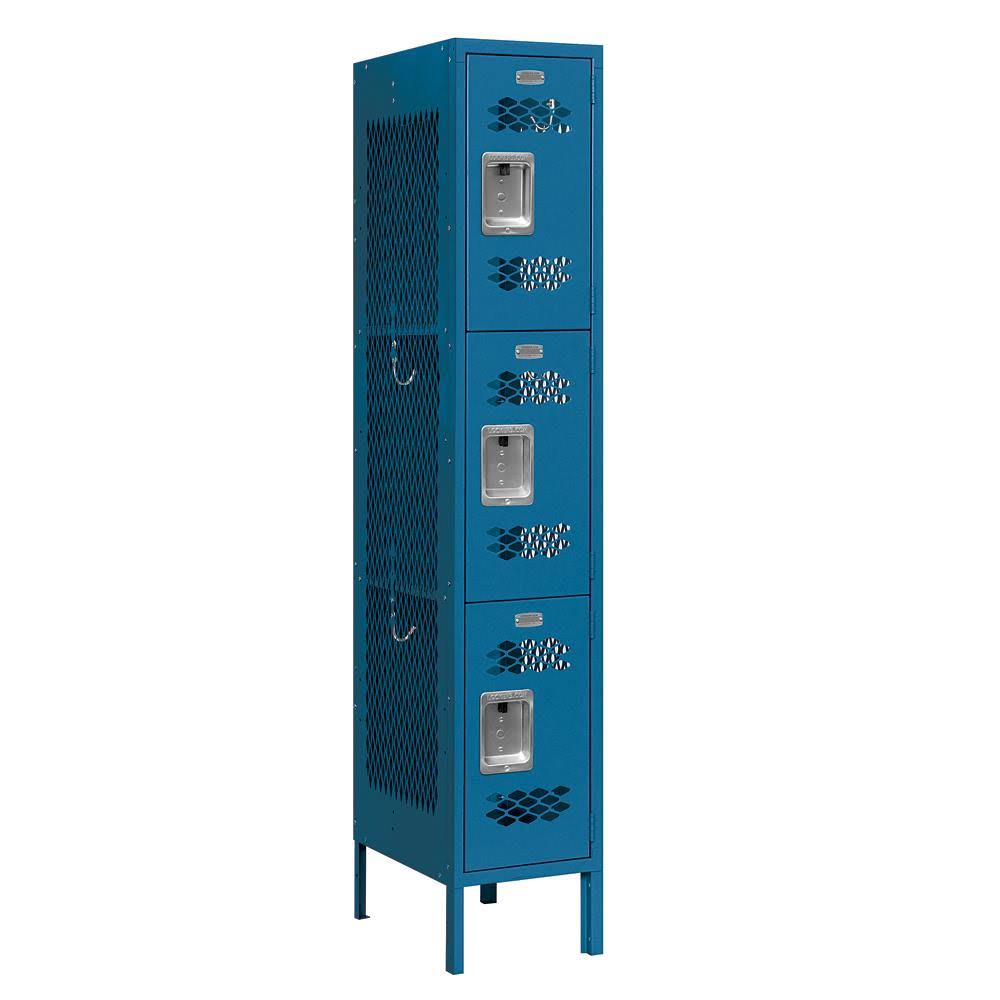 Triple Tier Vented Metal Locker N1660