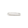 18K White Gold Diamond Wedding Band P530