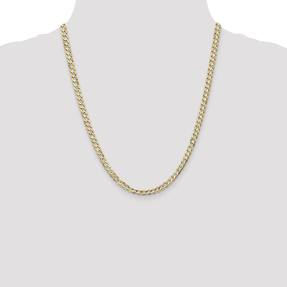 14 Karat Yellow Gold 4.5mm Curb Chain E774780