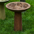Hydrangea Leaf Birdbath H891